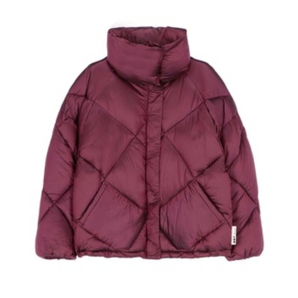 Oofwear Ultra Light Puffy Jacket in Wine Size Medium - Picture 1 of 6